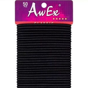 AwEx Black Hair Ties 50pack